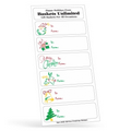 White Paper Christmas Holiday Sticker Sheet (Merry Christmas/ Reindeer)